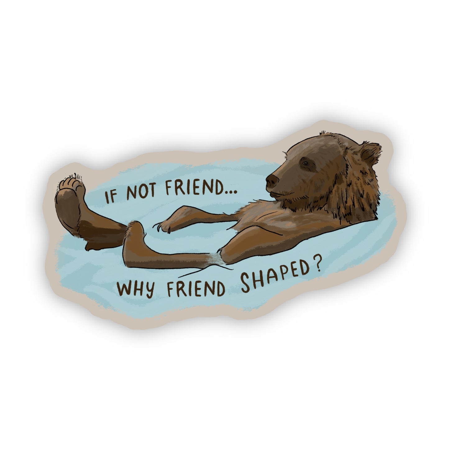 Friendly Bear Sticker