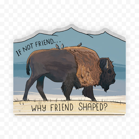 Bison Friend Sticker