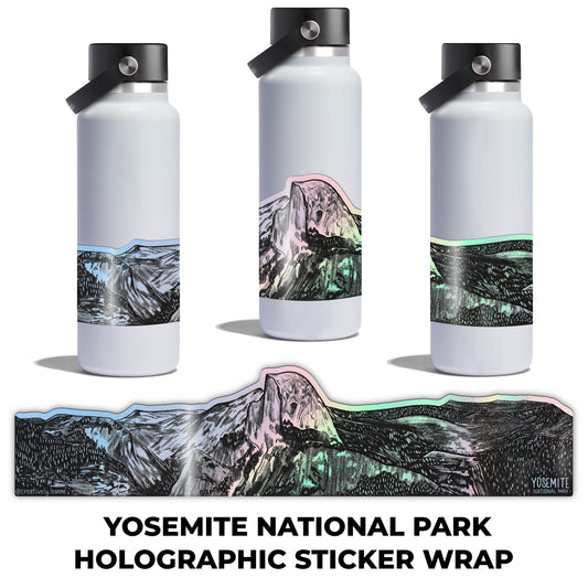 Yosemite Half Dome - Holographic Sticker Wrap