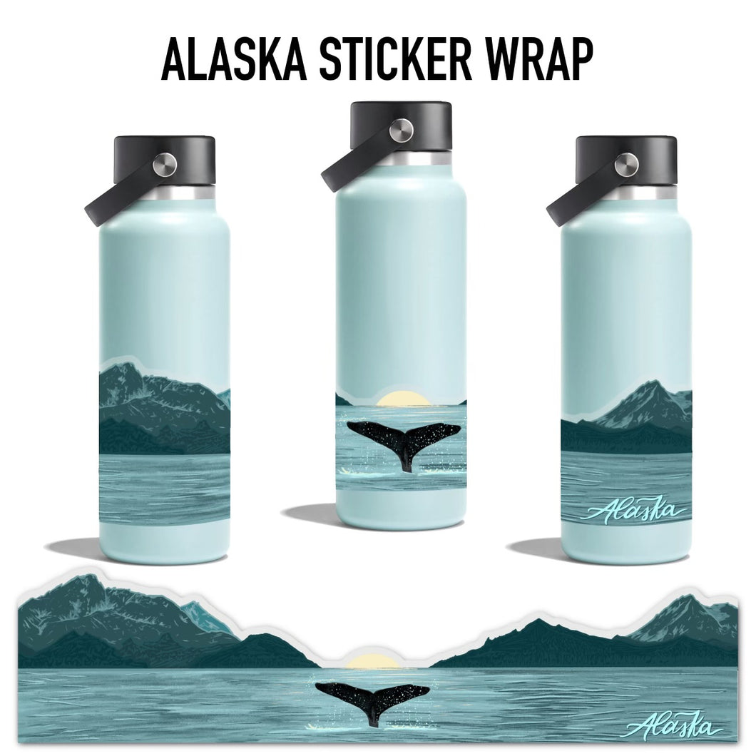 Alaska Whale Tail Sticker Wrap