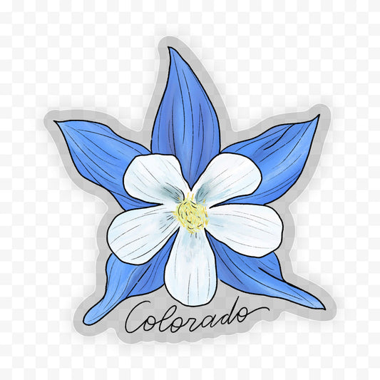 Colorado Columbine Wildflower Sticker