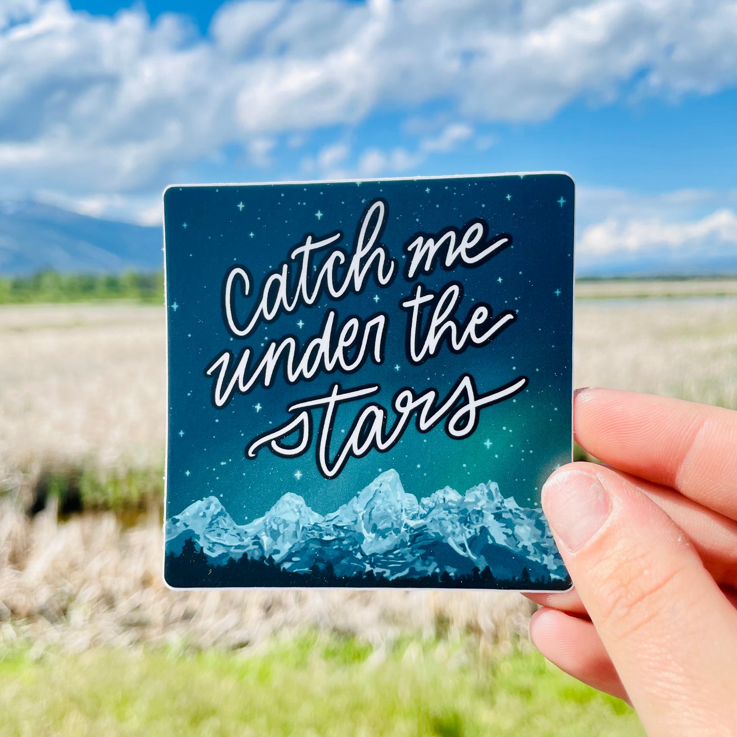 “Catch me Under the Stars” Sticker