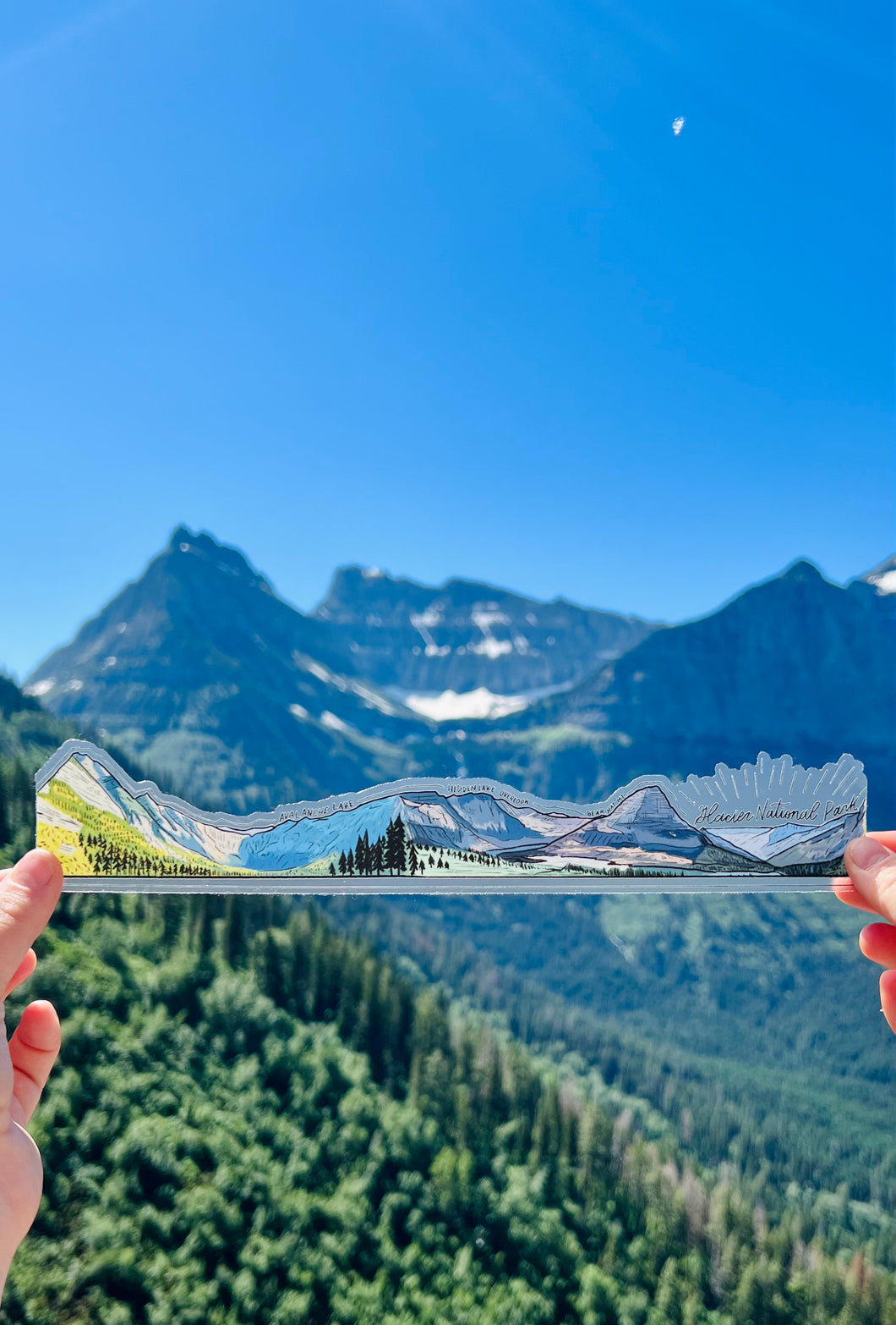 Glacier National Park Scenes Sticker Wrap